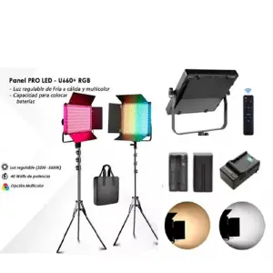 Luz Estudio Profesional 660 RGB Tripode