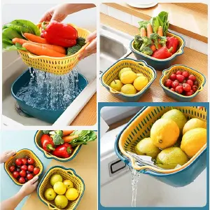 Juego de colador de alimentos de plástic