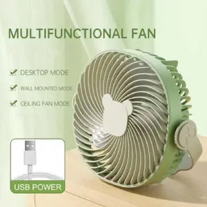 Mini Ventilador USB Colgante O De Mesa