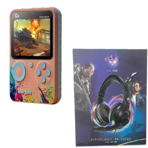 Combo Consola de Juegos  Y Diadema Gamer