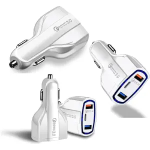 Cargador Adaptador Cigarrera Carro Usb 3