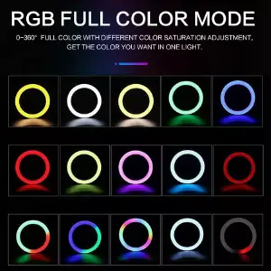 Aro De Luz 33 cm RGB+ Tripode 2.10 Mts