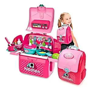 Cocina Infantil Armable Maleta Sonido