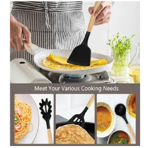 Set Utensilio de cocina X19 piezas Negro