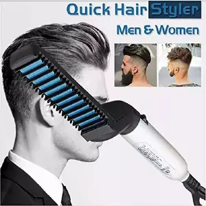 Plancha Cepillo Para Hombre Alisa Y Pein