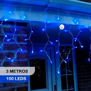 Cortina LED Intercalada 3M 100LEDC