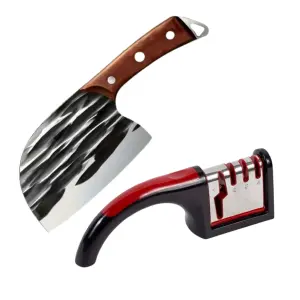Cuchillo Hacha Japones con Afilados 4en1