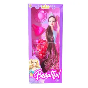 Muñeca Princesa Vestido Accesorios Jugue