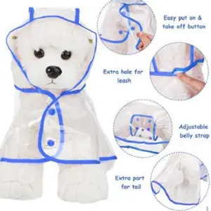 carpa lluvia para perro talla xl