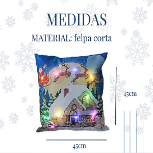SET FUNDAS COJINES LED NAVIDEÑAS