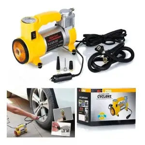 Compresor  Aire Amarillo Llanta Carro