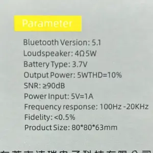 Parlante Bluetooth Multicolor Zidli