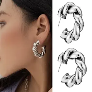 Aretes Giros Circulares Para Mujer Outfi