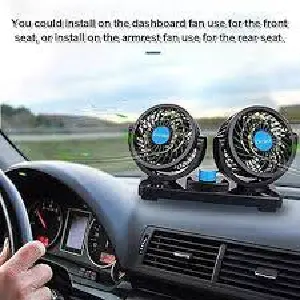 VENTILADOR PARA CARRO DOBLE