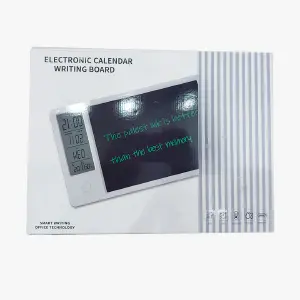 RELOJ TABLERO DE ESCRITURA CALENDARIO