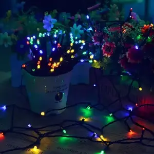 Luces Solares Navidad Guirnalda
