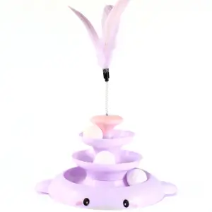 Torre para gato con tres niveles