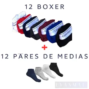 12 BÓXER + 12 MEDIAS
