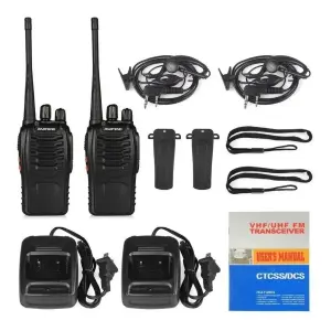COMBO 2 RADIOS BAOFENG BF-777 20KM + AUD