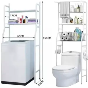 Organizador de Baño/Lavadora: ¡El Estante Mueble Perfecto! - Organizador De Baño/lavadora Estante Mue