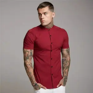 CAMISA MANGA CORTA CUELLO NERU