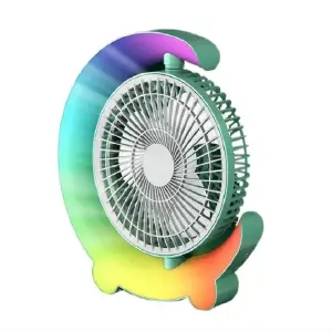 VENTILADOR PORTATIL ELECTRICO LUCES