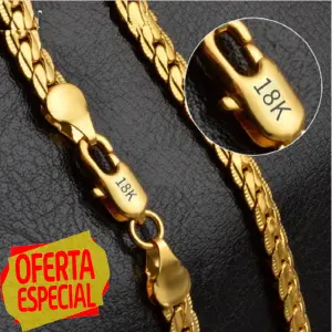 CADENA ESPIGA 18K 😍
