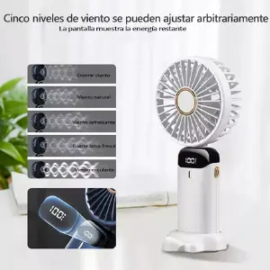 Mini Ventilador Portátil Digital