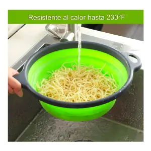COLADOR DE SILICONA PLEGABLE OMC-495
