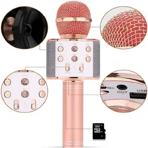 Microfono Karaoke Con Altavoz Bluetooth