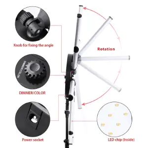 Luz Led Profesional Lampara HD-180X