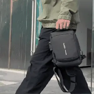 BOLSO DE SEGURIDAD MORRAL ANTI ROBO USB