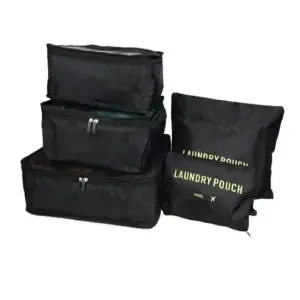 SET ORGANIZADOR VIAJE X6 PIEZAS BOLSAS