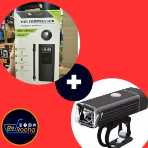 combo compresor multifuncional+linterna