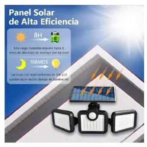 Lámpara Solar JY-1725A 74 Led