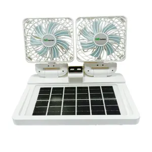 VENTILADOR CON CARGA SOLAR DOBLE