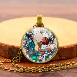 Collar One Punch-man Comics Unisex Detal