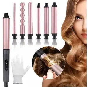 Pinza Rizador 5 En 1 Para Cabello