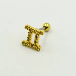 PIERCING DORADO GEMINIS