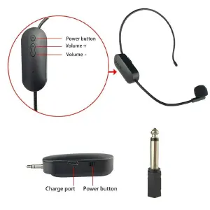 Microfono Diadema Inalambrico Bluetooth