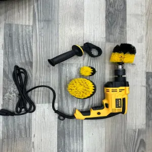 Combo de taladro+ kit de cepillos