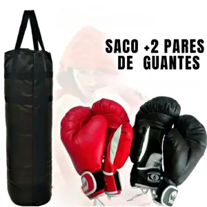2 pares de guantes + saco de Boxeo