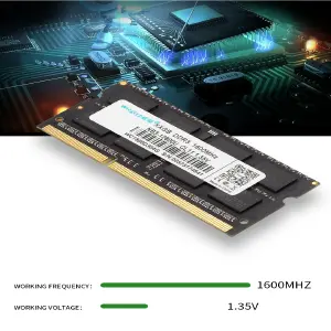 Memoria RAM DDR3 8GB 1600MHz para Laptop: Rendimiento Superior - Memoria RAm DDR3 8GB 1600 NB  LAPTOP