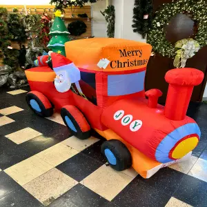 INFLABLE  NAVIDAD TREN SANTA CON ARBOL