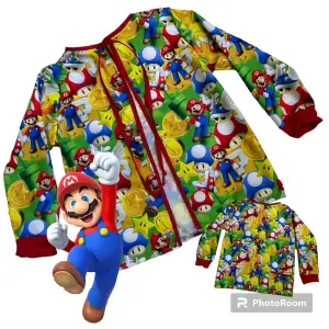 Delantal Escolar Mario Bros Amarillo: ¡A la aventura! - DelantalEscolar Mario Bros amarillo
