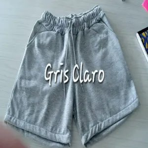 SHORT DAMA GRIS CLARO