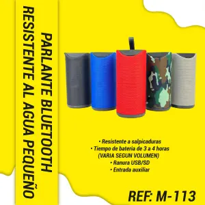 PARLANTE BLUETOOTH RESISTE SALPICADURAS