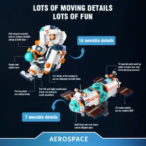 Astronauta espacial para construir