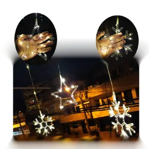 Cortina Estrella y Copi de Nieve 6 mt