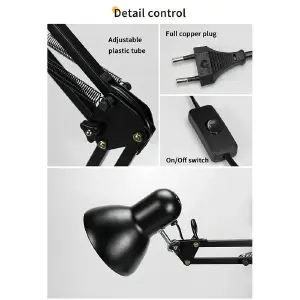 Lampara De Mesa Escritorio Brazo Flexibl
